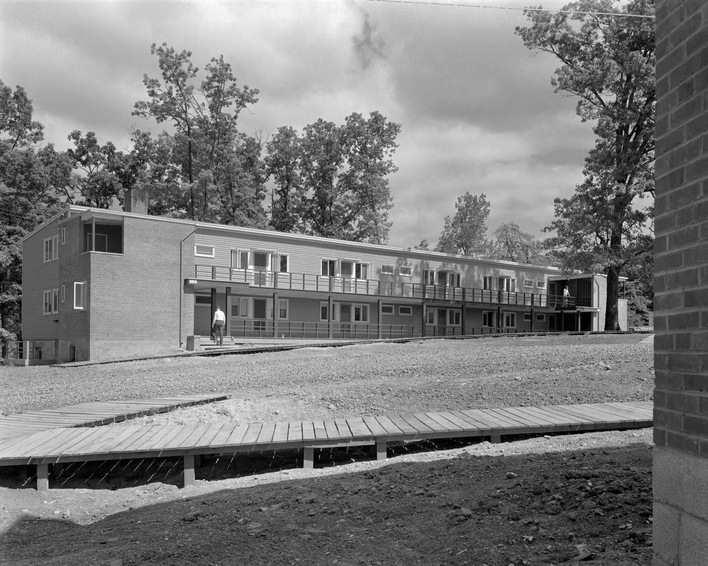 View of Dormitory Buildings in Oak Ridge, Tennessee, 1944.