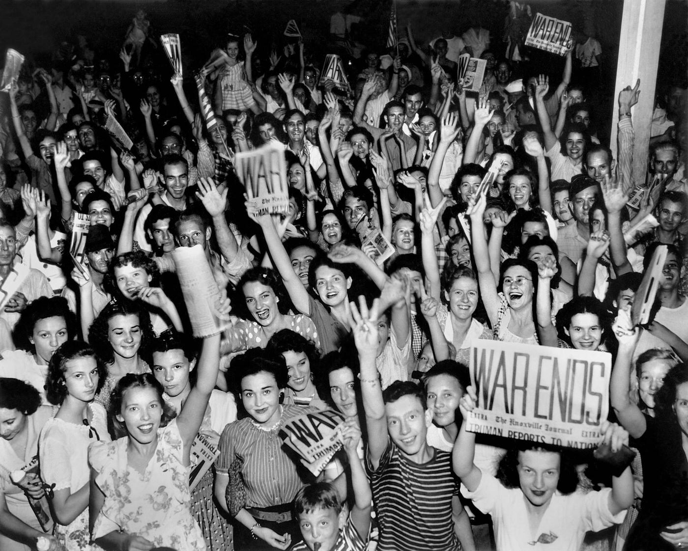 V-J Day Celebrations in Oak Ridge, Tennessee, 1945.