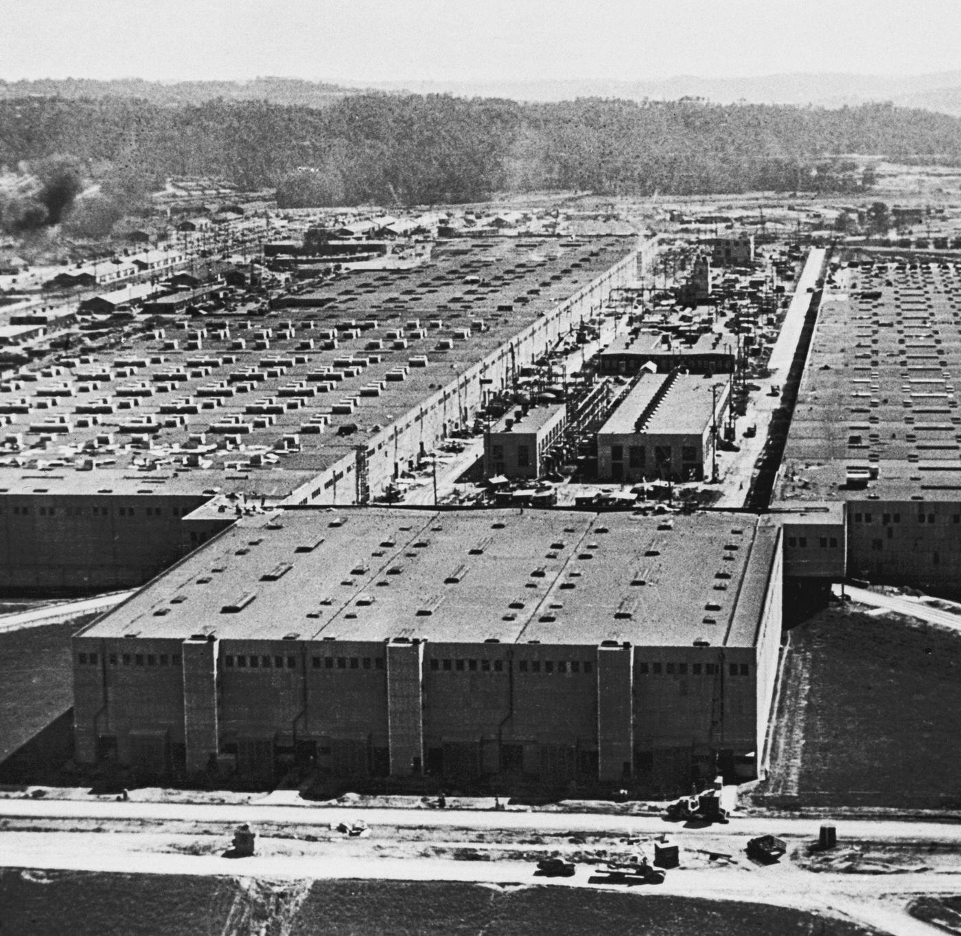 Aerial View of Oak Ridge Nuclear Power Plant.