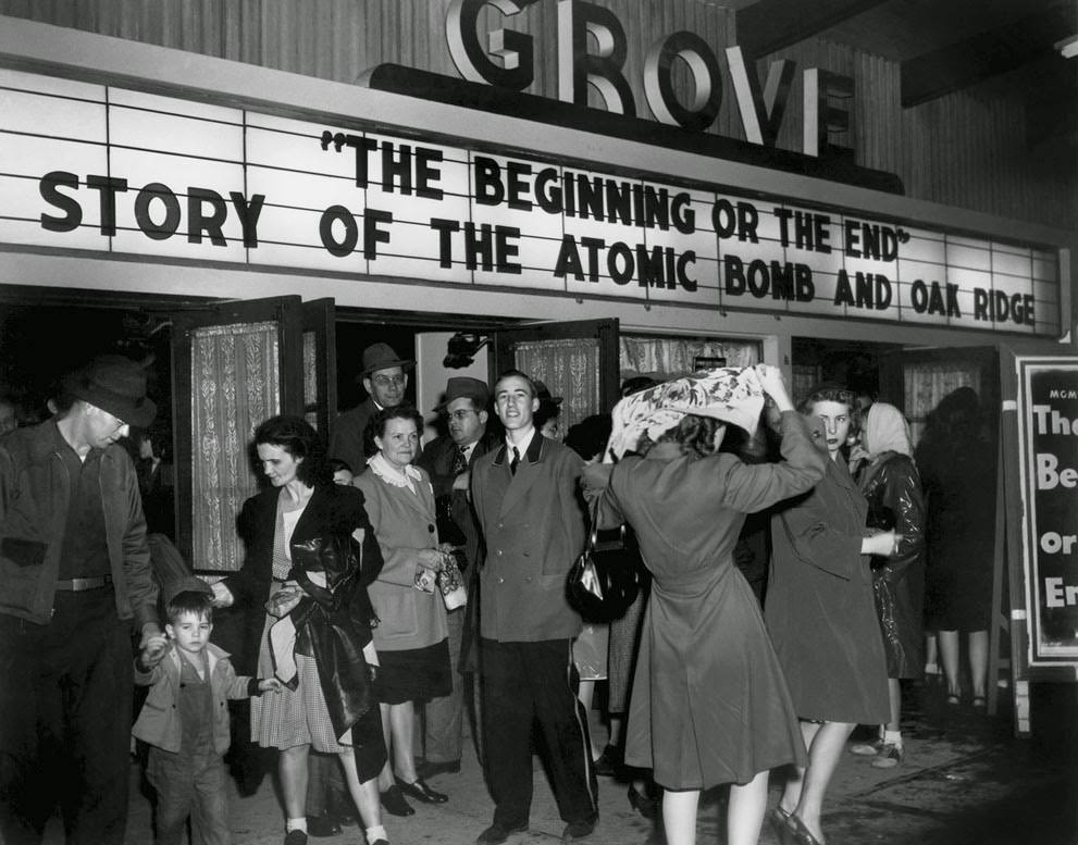 Grove Theater shows "The Beginning or The End," Oak Ridge, March 1947