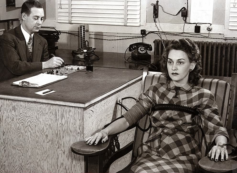 Lie detection tests were administered as part of security screening, 1940s