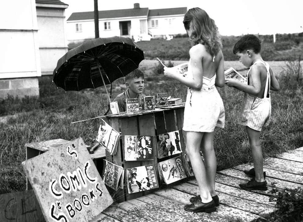 Young entrepreneur during Manhattan Project days, Oak Ridge, Tennesee, 1940s