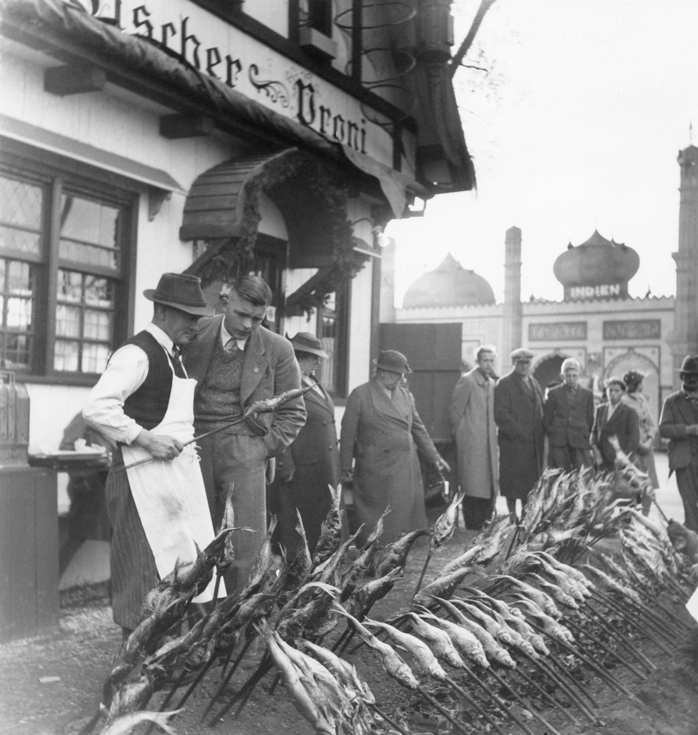 Oktoberfest in Bavaria, Munich. 1960.