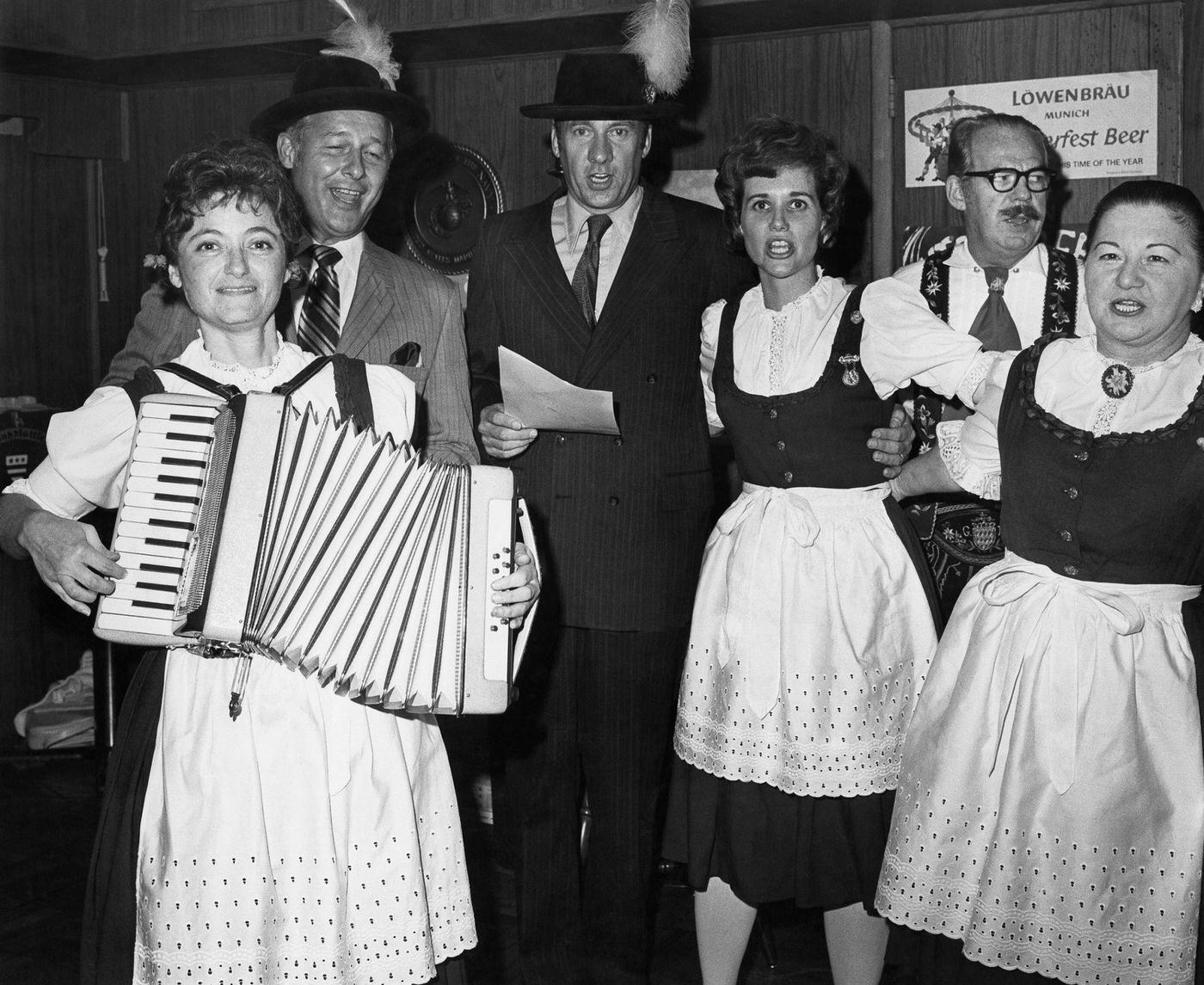 Representative Bob Michel at October Fest, 1964.