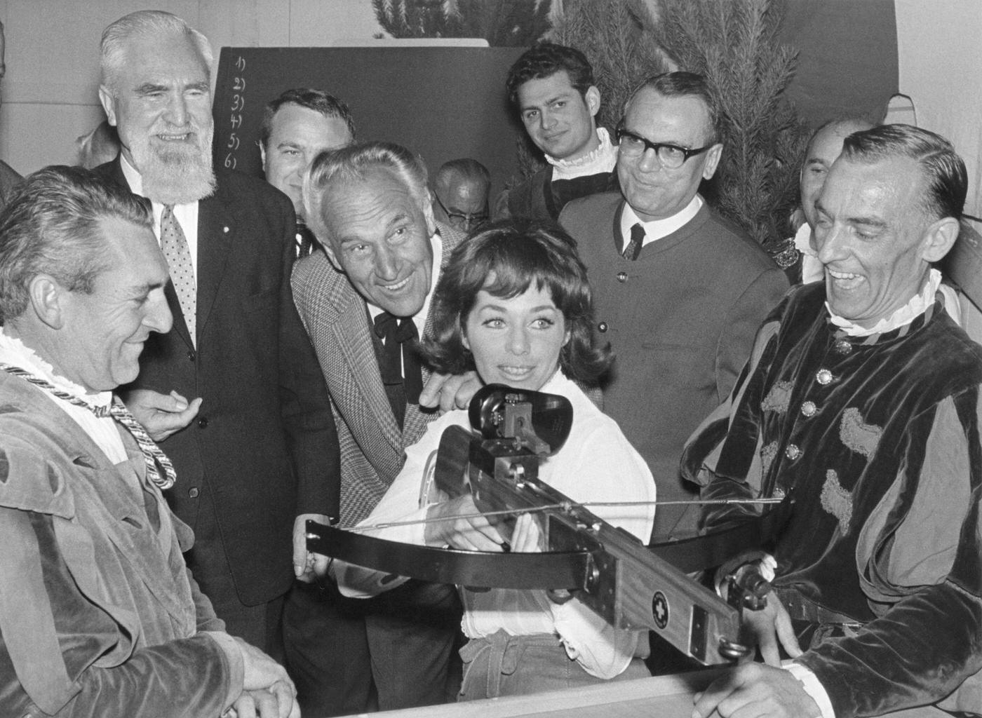 Prominent figures at Oktoberfest. 1966.