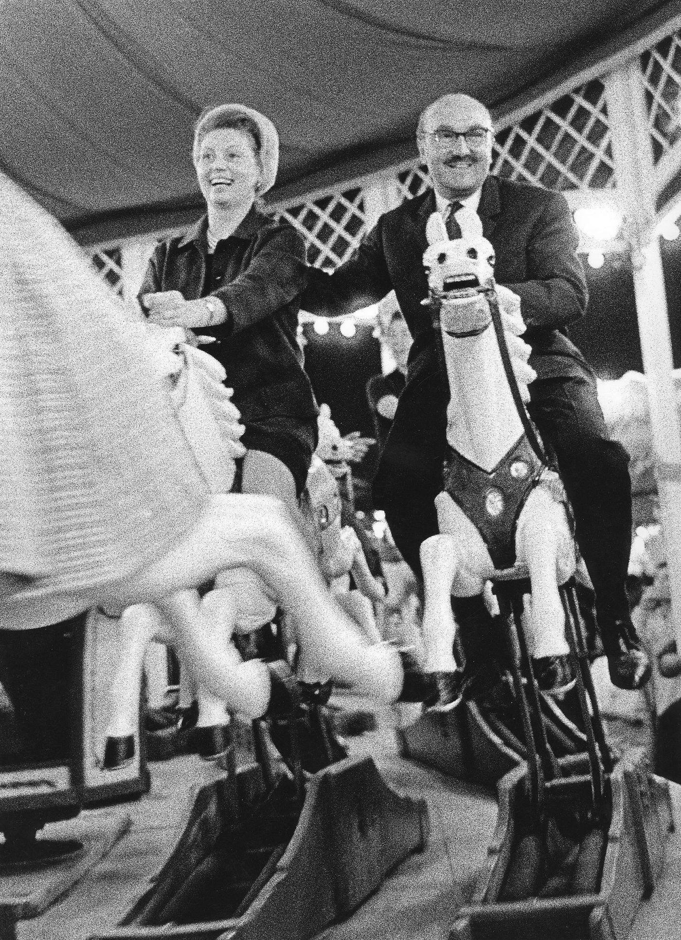 Oktoberfest roundabout ride, 1968.