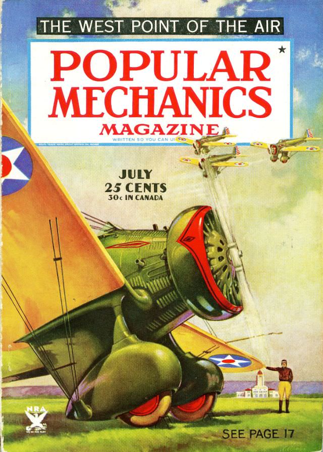 Popular Mechanics magazine cover, July 1934