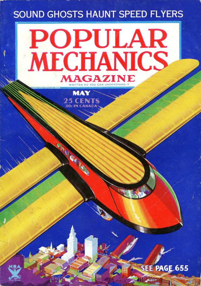 Popular Mechanics magazine cover, May 1934