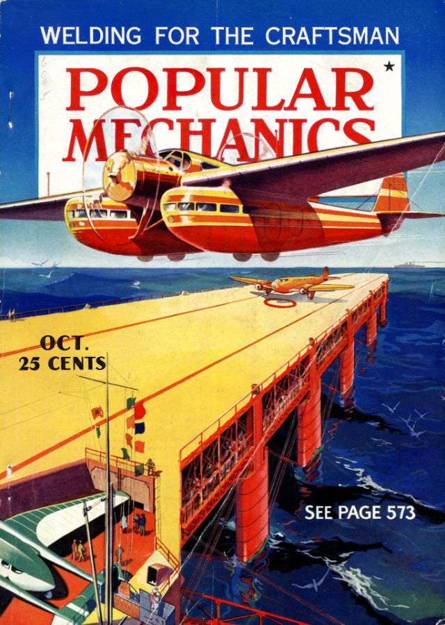 Popular Mechanics magazine cover, October 1935