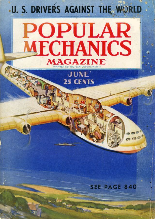 Popular Mechanics magazine cover, June 1938