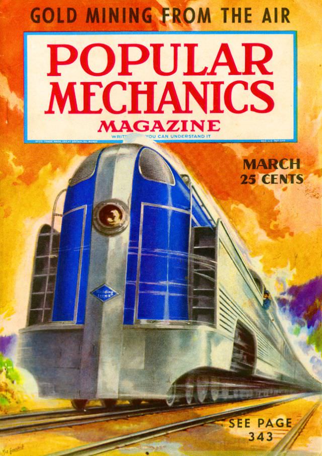 Popular Mechanics magazine cover, March 1938