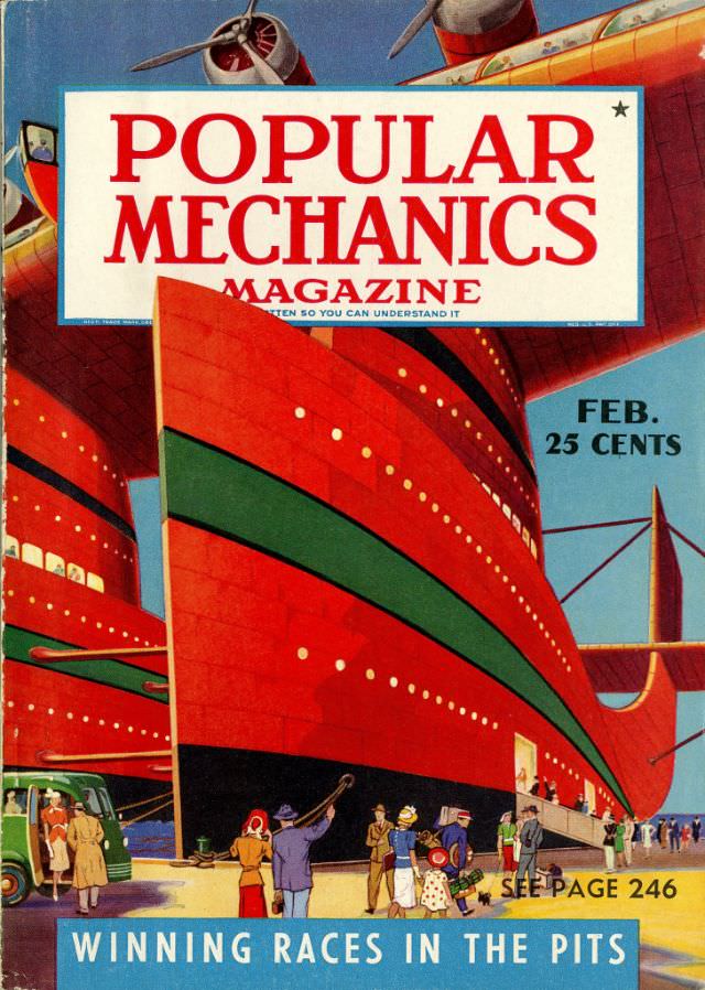 Popular Mechanics magazine cover, February 1940