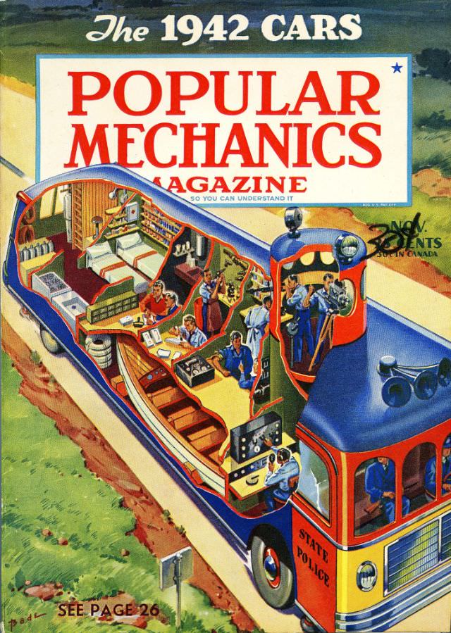 Popular Mechanics magazine cover, November 1941