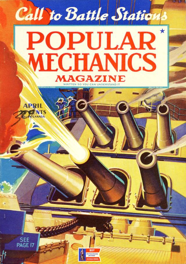 Popular Mechanics magazine cover, April 1942