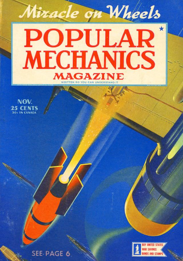 Popular Mechanics magazine cover, November 1942