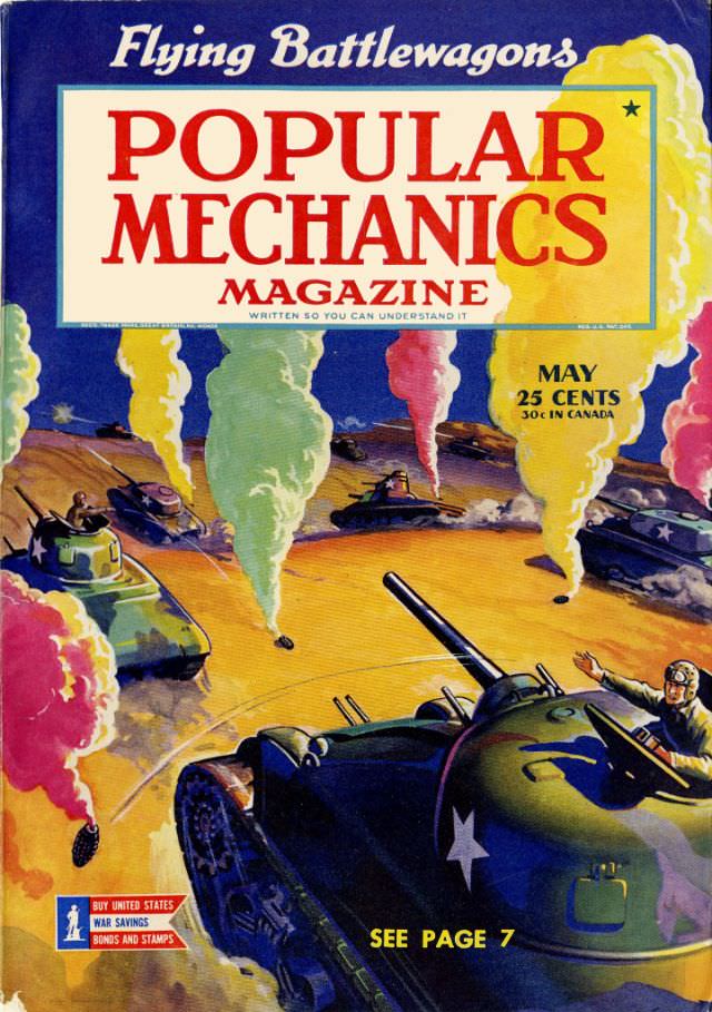 Popular Mechanics magazine cover, May 1943