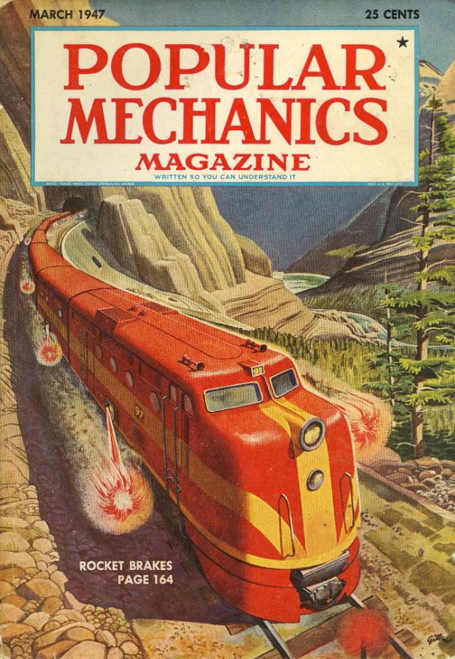 Popular Mechanics magazine cover, March 1947