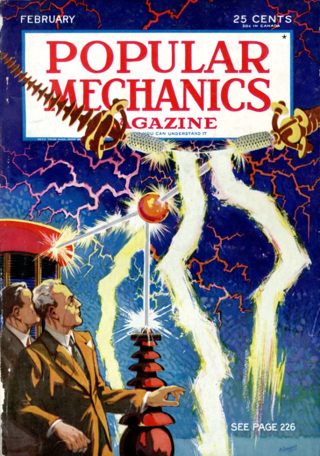 Popular Mechanics magazine cover, February 1933