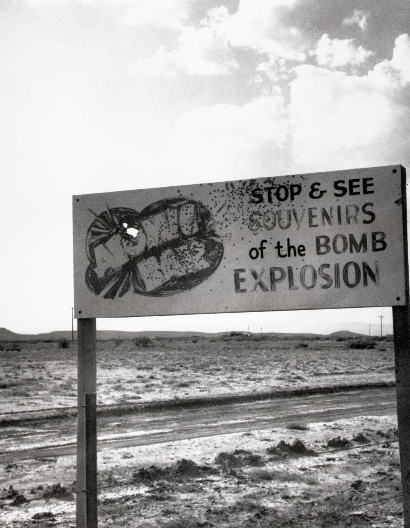 Sign Of Trinity Site Nuclear Bomb Area, Alamagordo, New Mexico, 1945