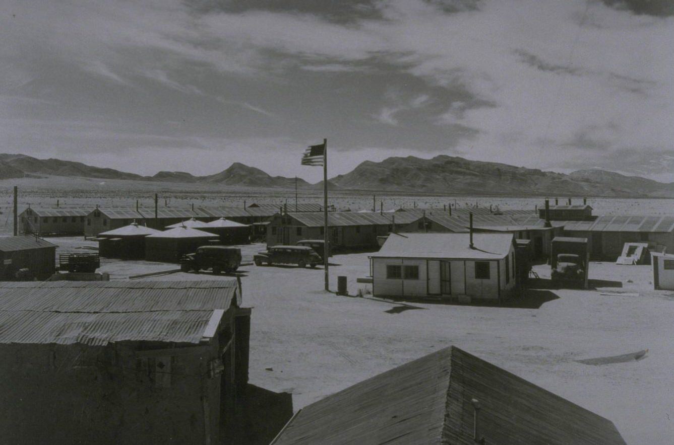 Base Camp at Trinity Site, New Mexico