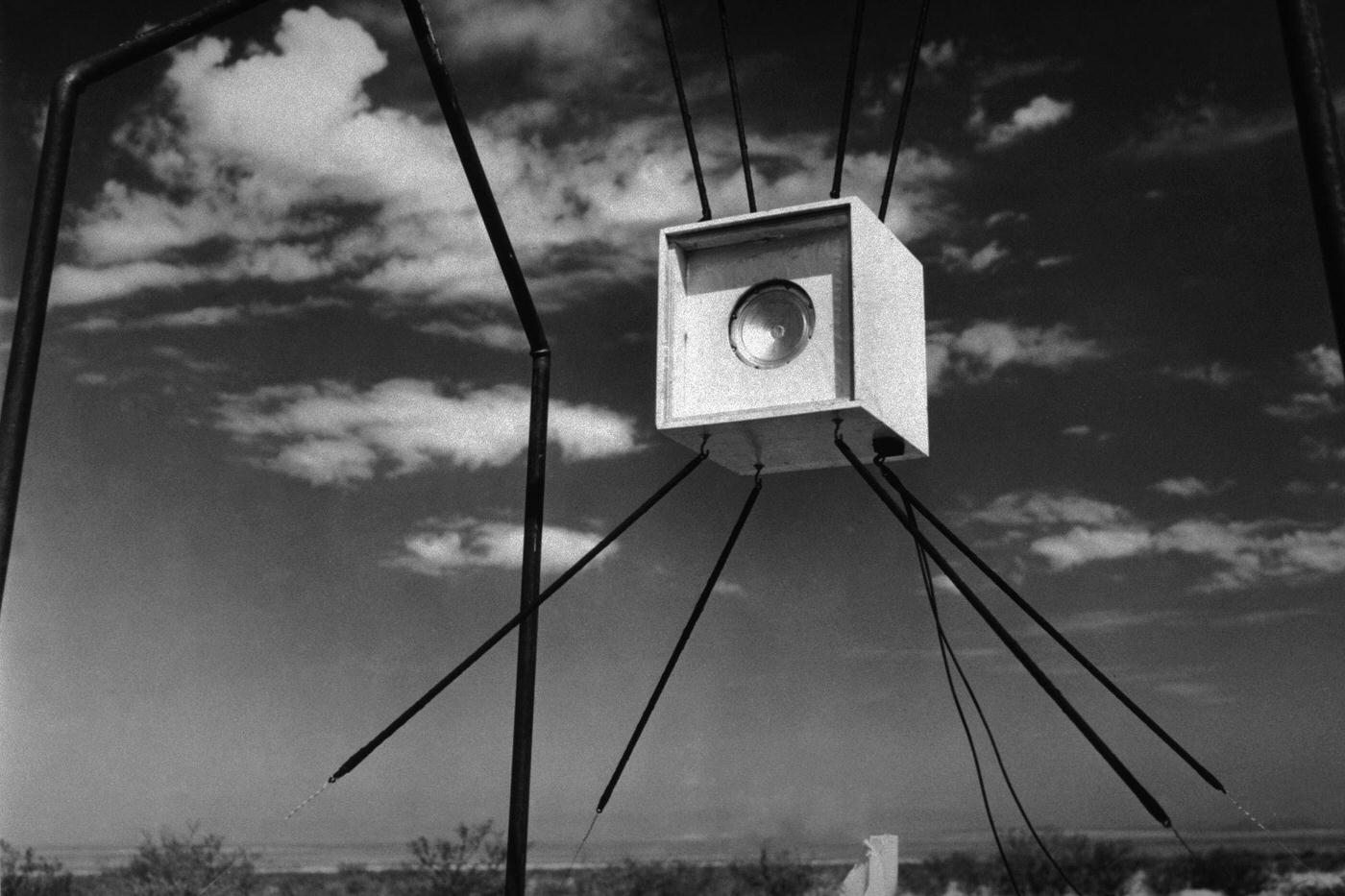 Excess Velocity Gauge at Trinity Site, New Mexico