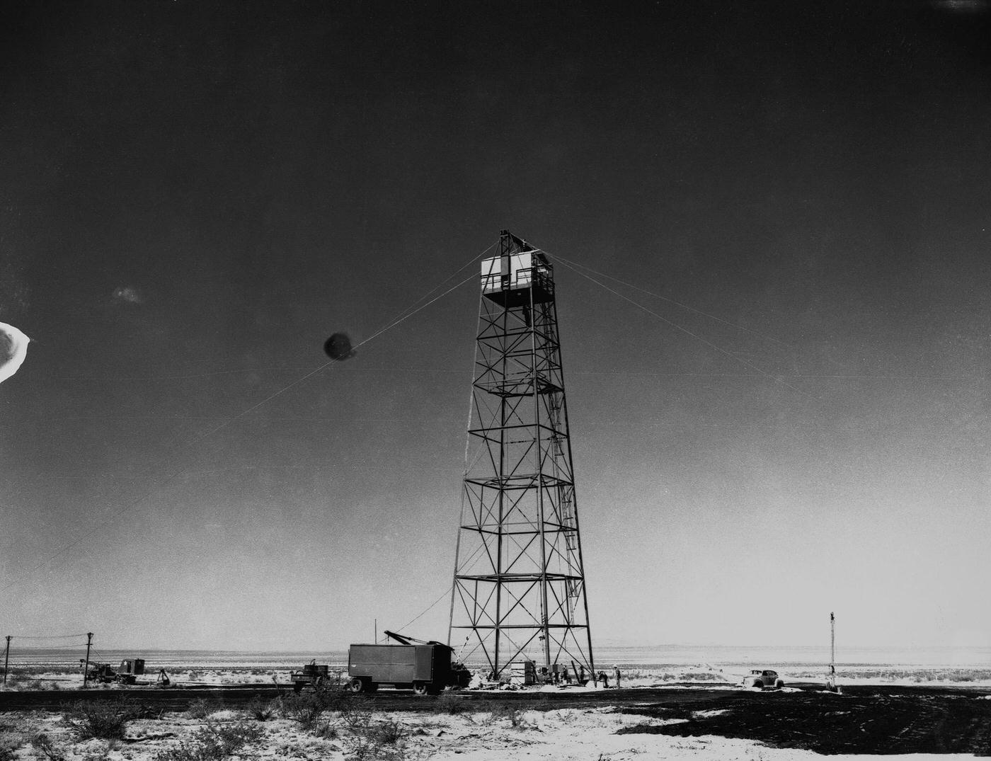 Test Tower at Trinity Site, New Mexico