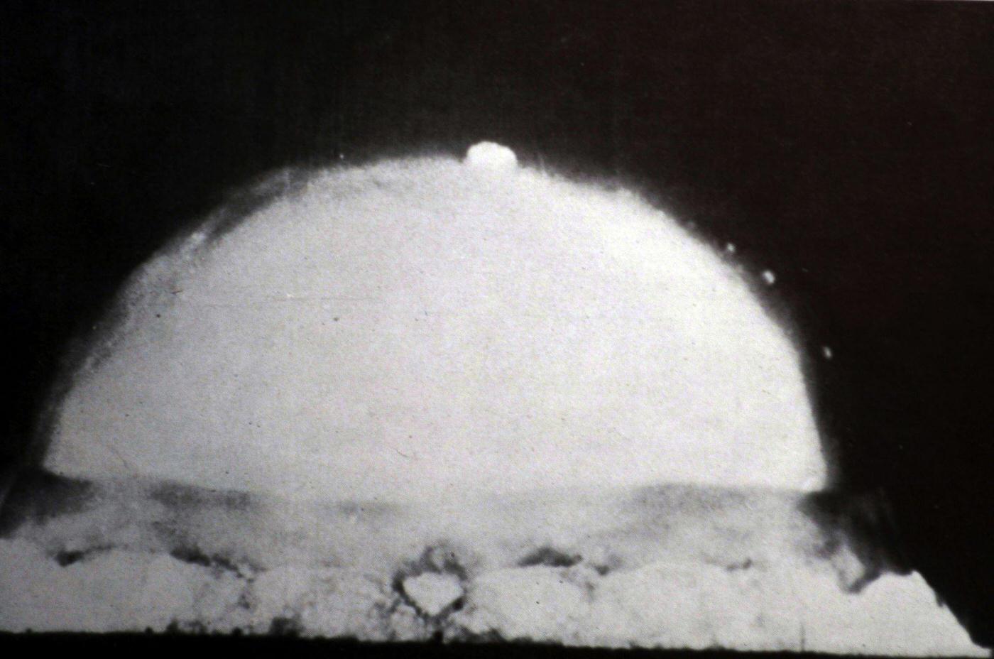 First detonation of a nuclear device - Trinity - in New Mexico, 1945
