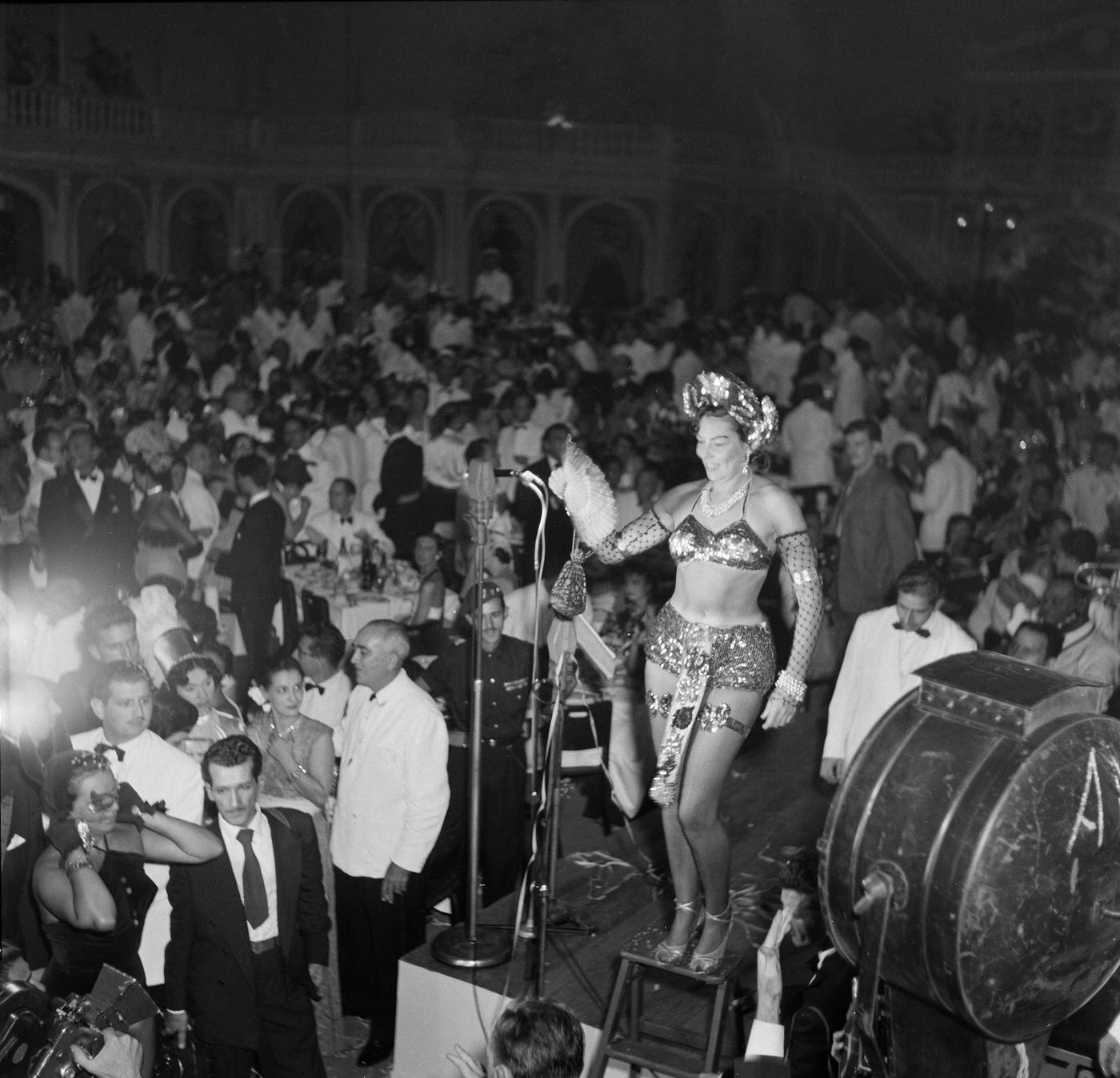 Dancing and Celebrating in Costumes, Rio Carnival 1953