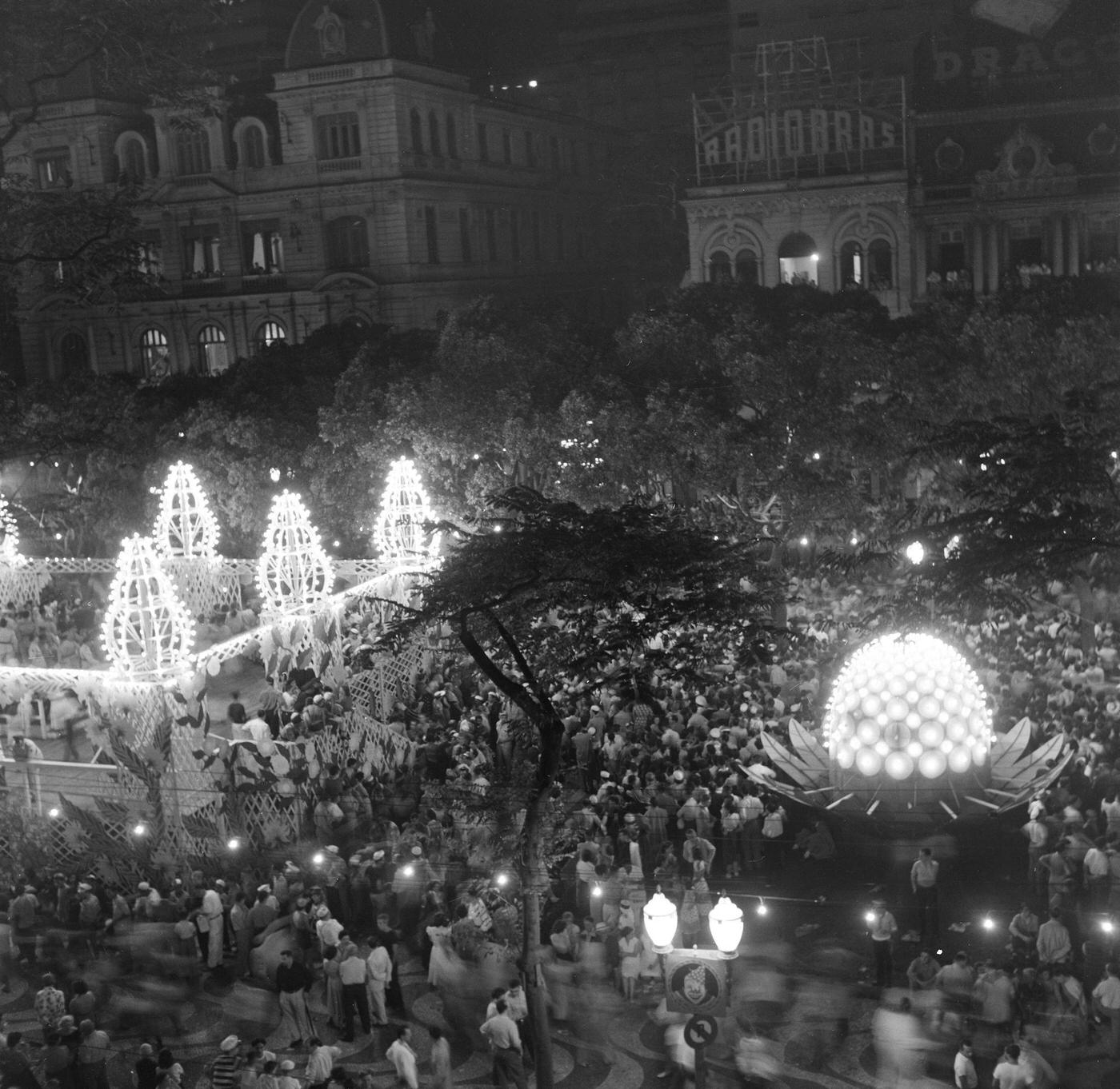 Nighttime Carnival Revelers, Rio 1953
