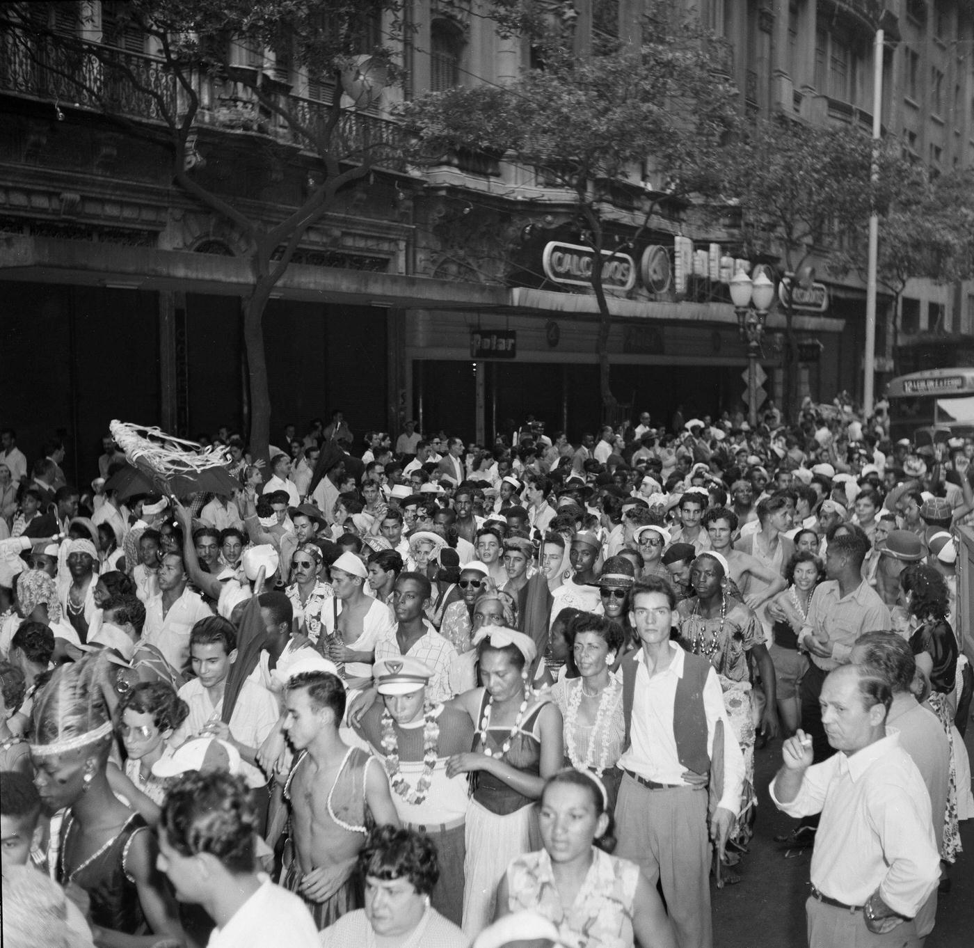 Street Party Revelers, Rio Carnival 1953