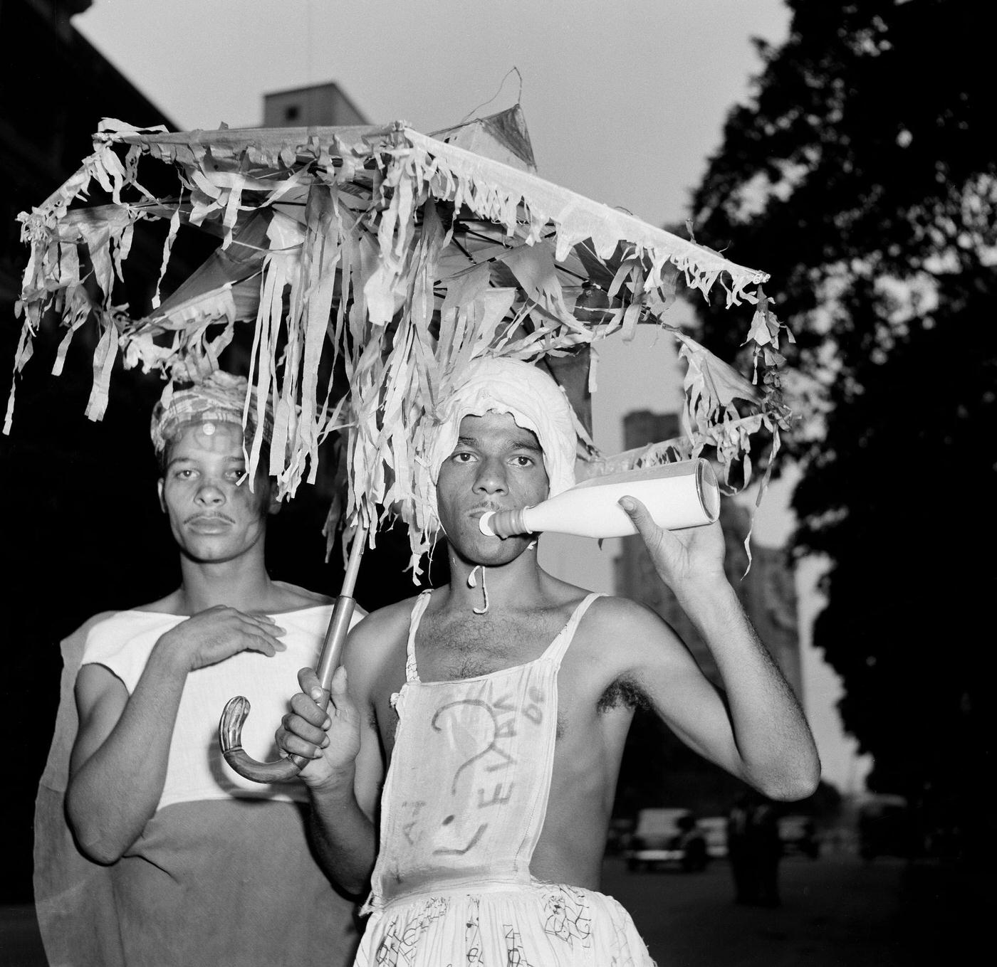 Costumed Posers, Carnival in Rio 1953