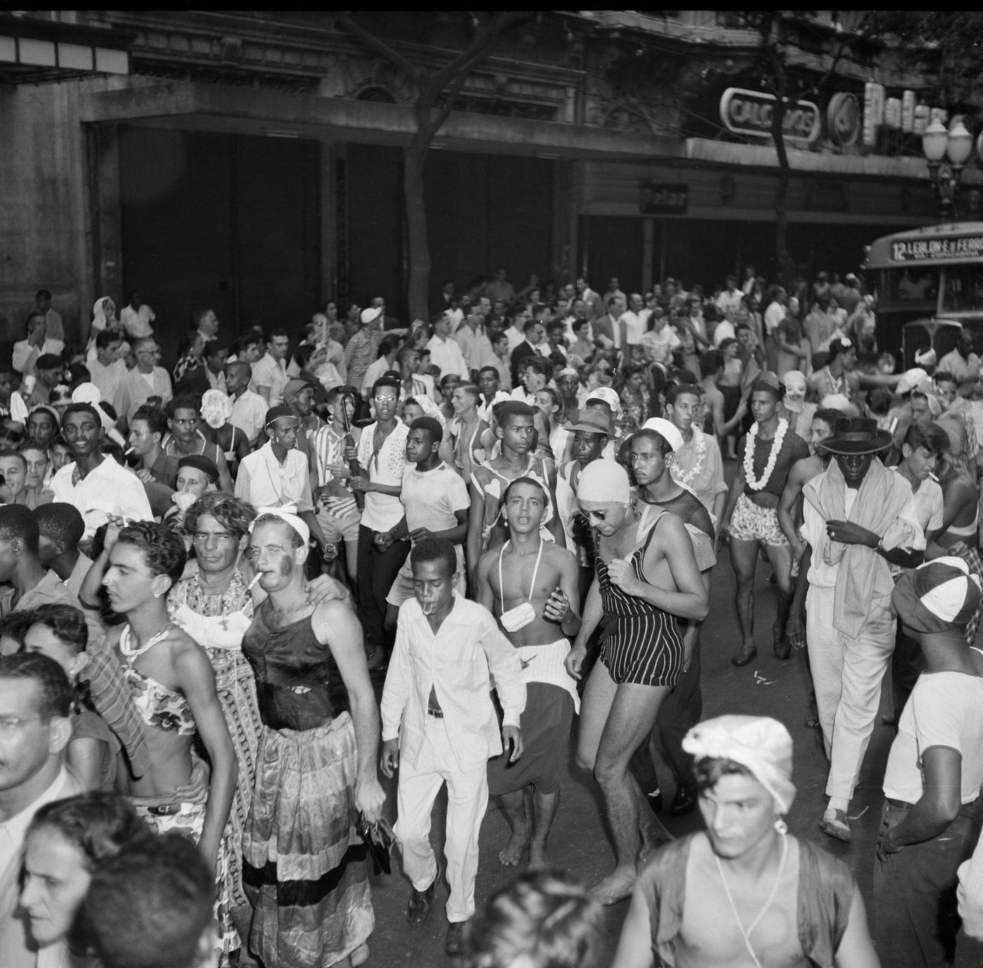 Street Party Gathering, Rio Carnival 1953