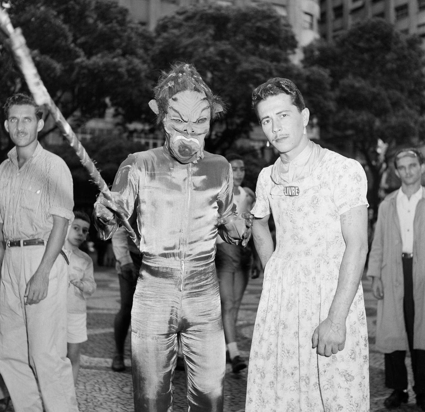 Costumed Posers, Rio Carnival 1953