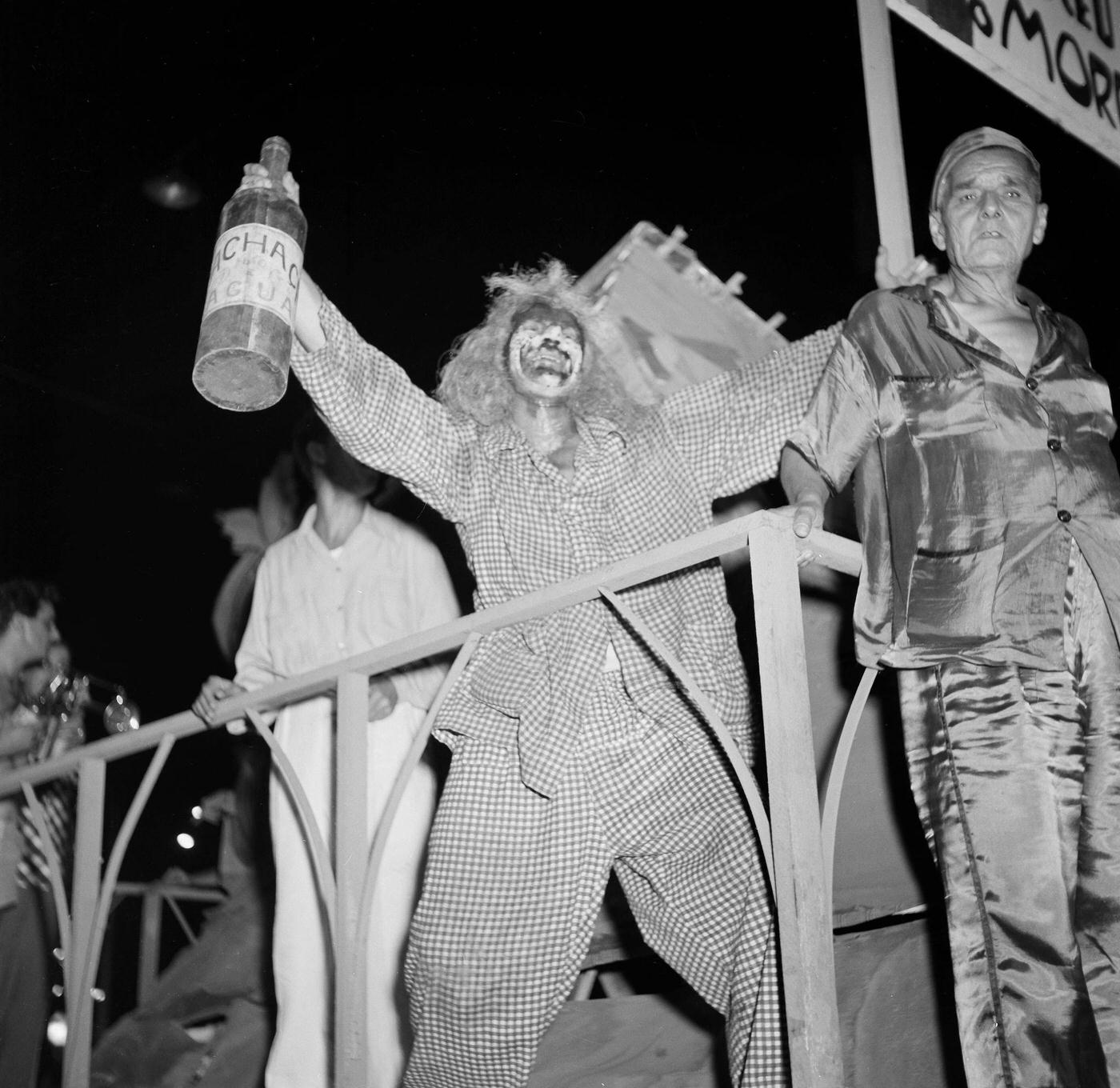 Parade Float Revelers, Rio Carnival 1953