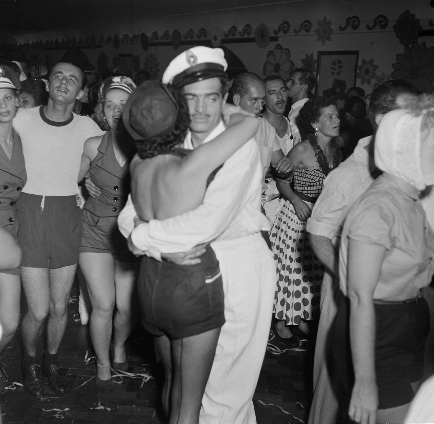 Costumed Posers, Rio Carnival 1953