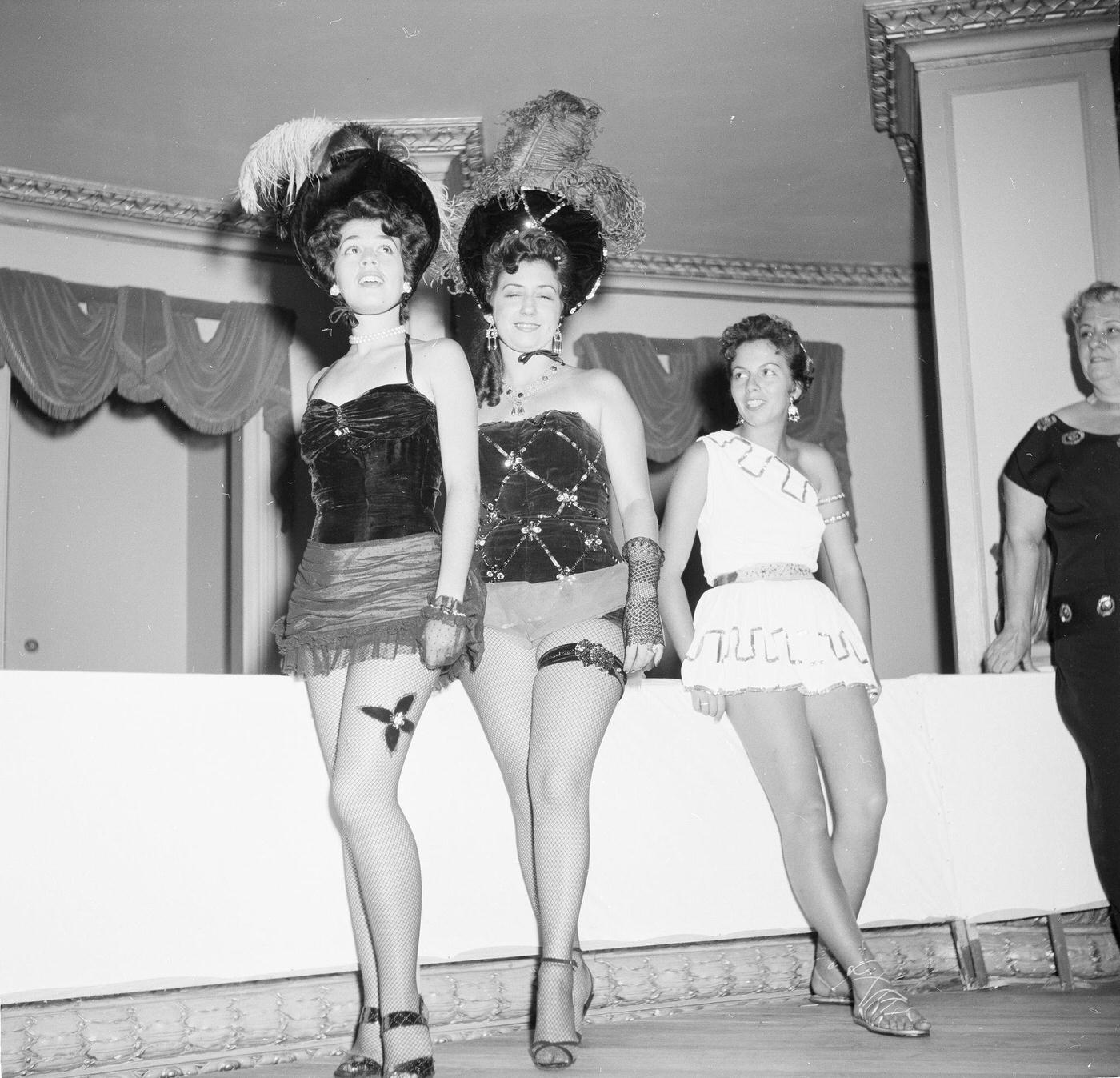 Costumed Revelers Partying, Carnival in Rio 1953