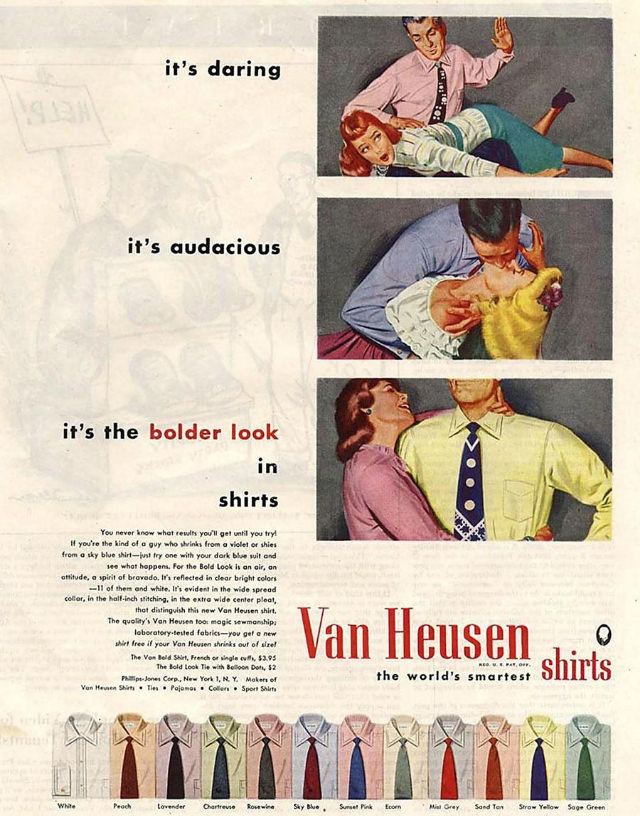 Journey Back in Time: The Unbelievable Van Heusen Shirt Ads of Yesteryears
