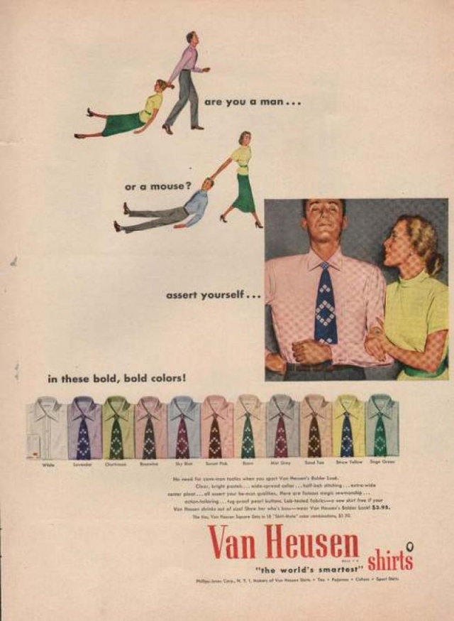 Journey Back in Time: The Unbelievable Van Heusen Shirt Ads of Yesteryears