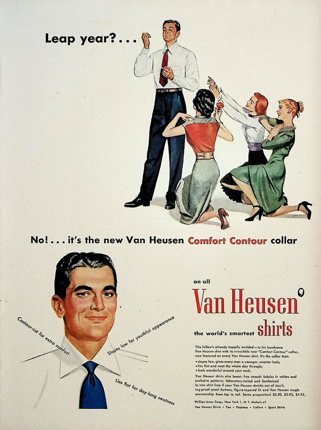 Journey Back in Time: The Unbelievable Van Heusen Shirt Ads of Yesteryears