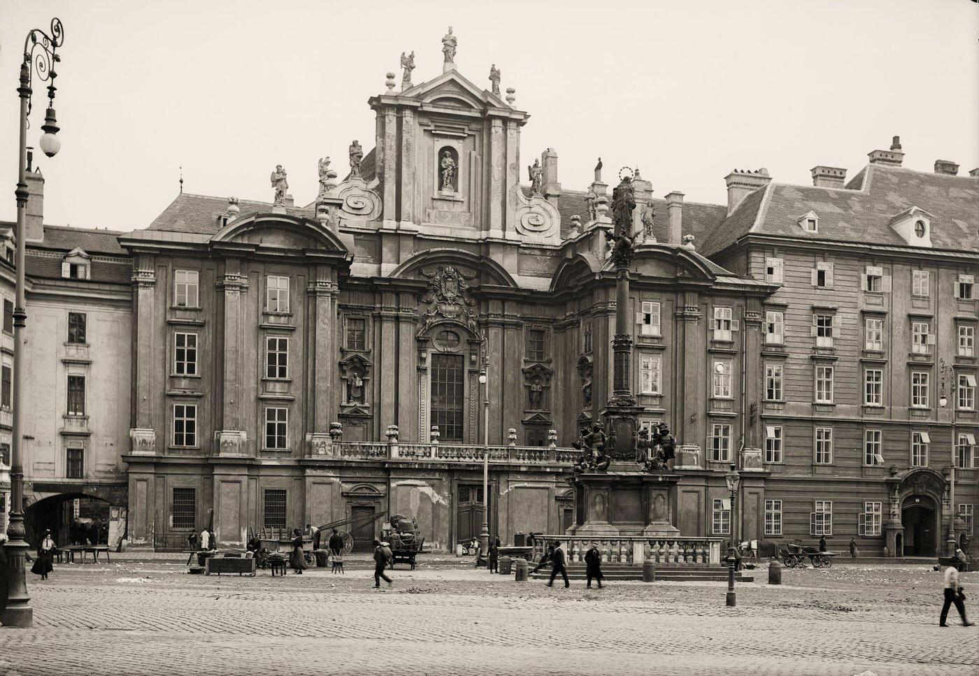 Square Am Hof with the church am Hof, Vienna, About 1907