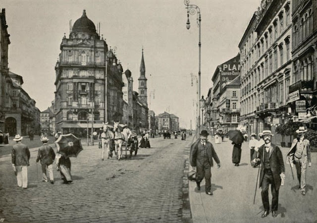 Praterstrasse and Praterstern, Vienna, 1900