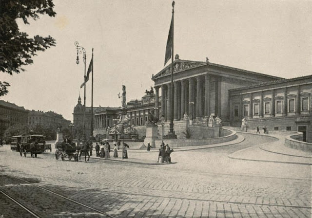 Austrian Parliament Building, Vienna, 1900