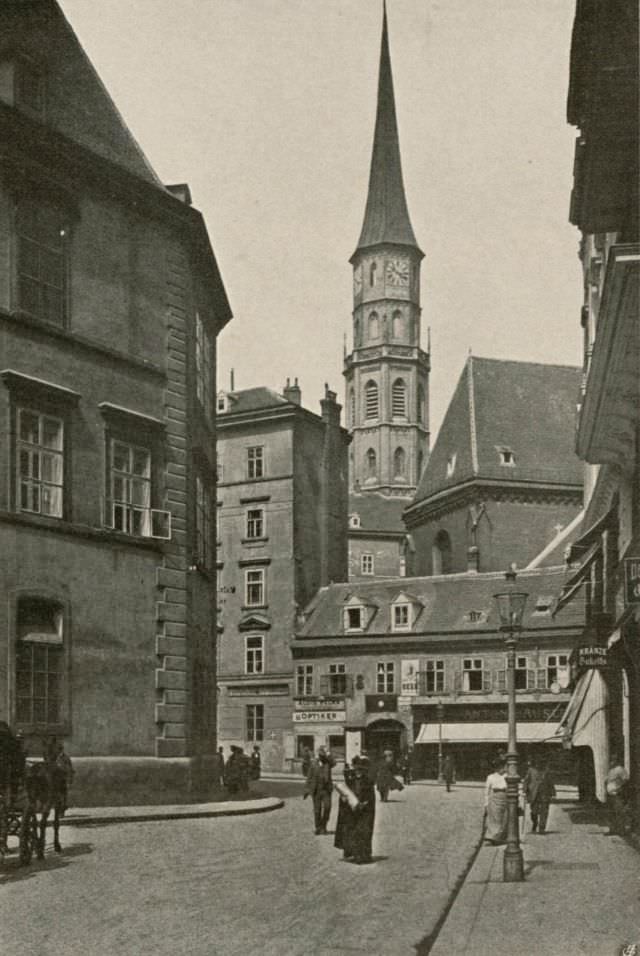Michaelerkirche, Vienna, 1900