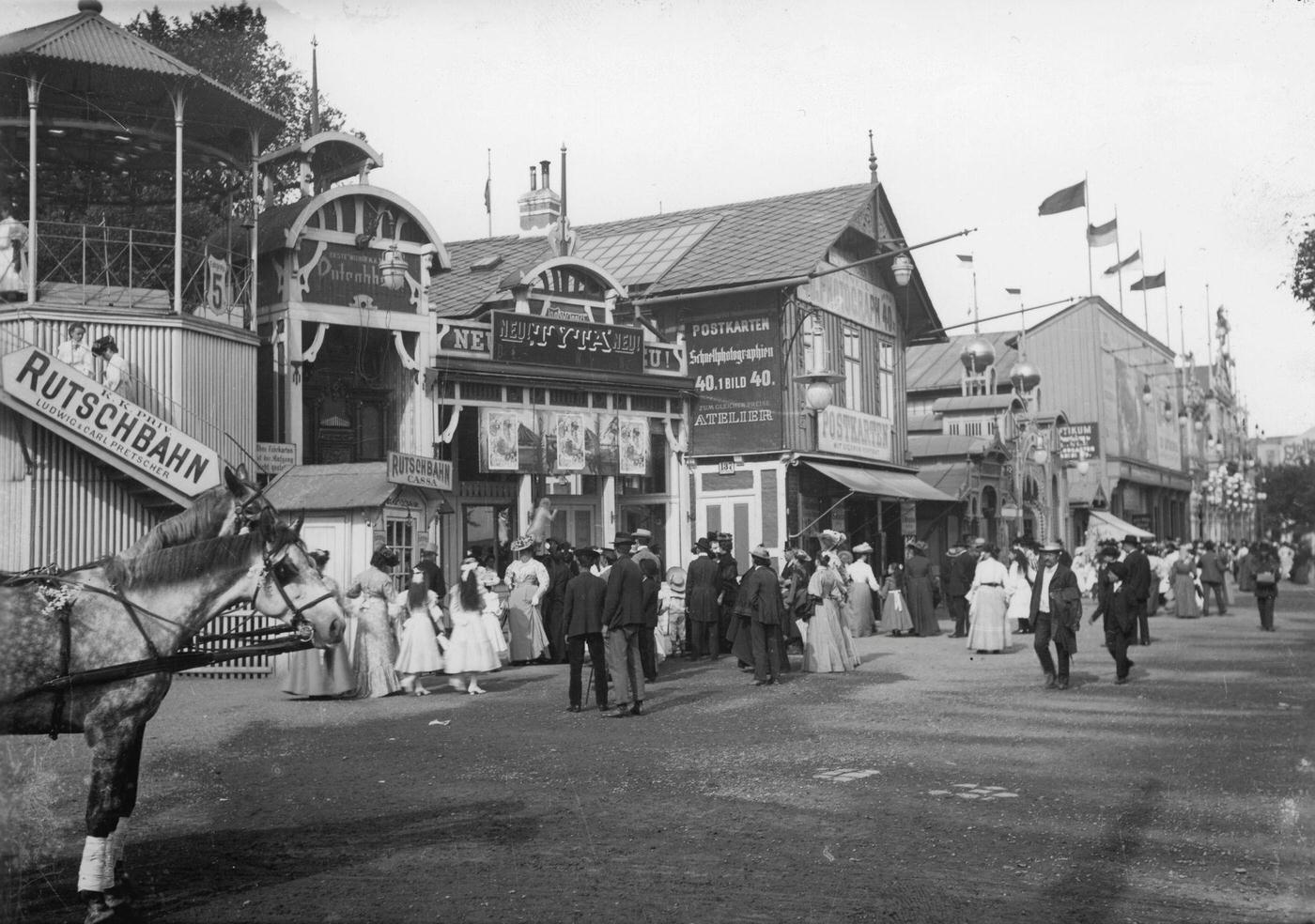 Wurstel Prater amusement park, Around 1900