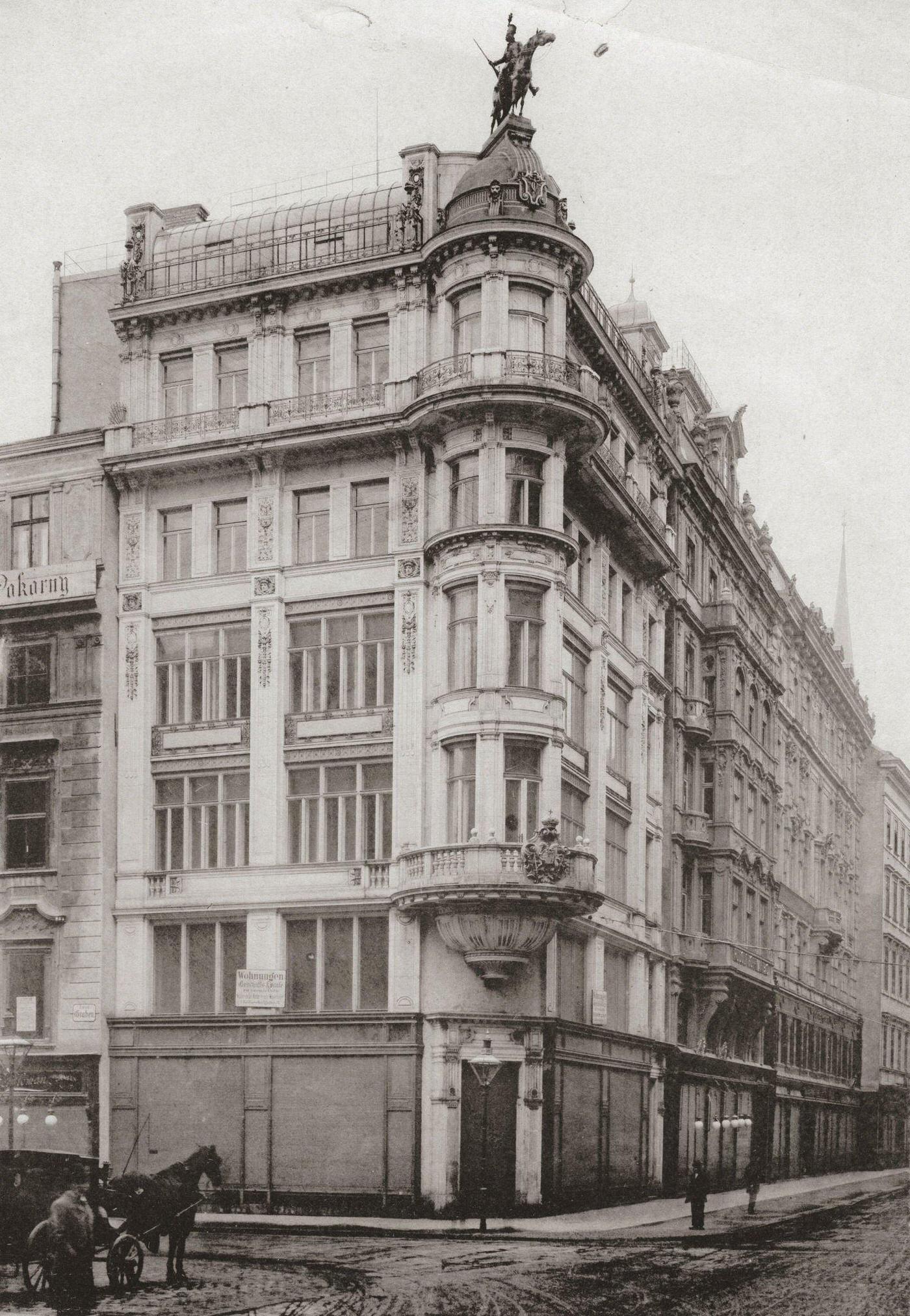 Corner between Kohlmarkt and Graben, 1905