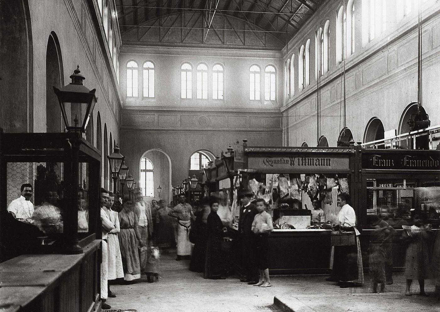 Market Hall in Vienna, Phorus place 4th district, 1901