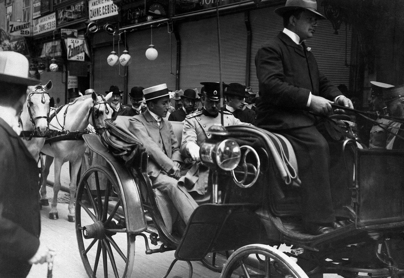 Karadordevic, Peter I - King of Serbia, Kronprinz in Wien, 1903