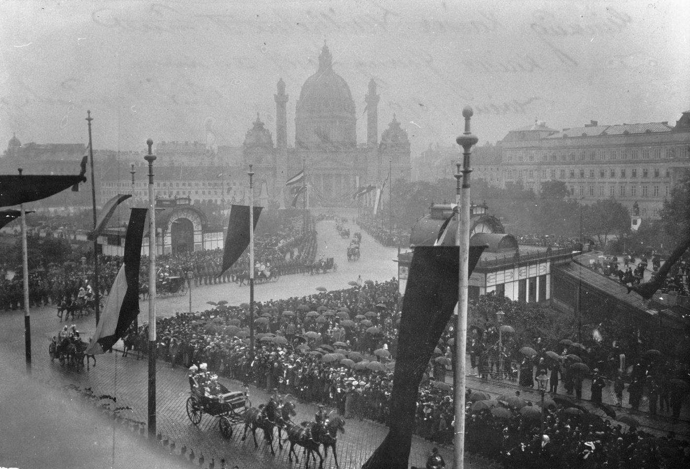 Wilhelm II. in Austria, Visit with Kaiser Franz Joseph I. in Vienna, September 1903,