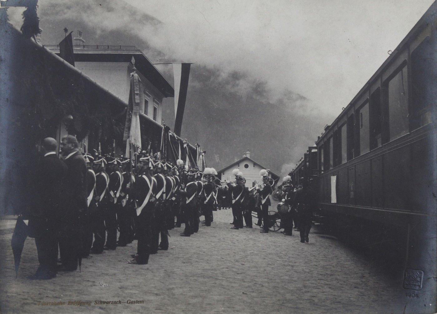 Opening Of The Tauern Railway between Schwarzach-St. Veit and Bad Gastein, 1904,