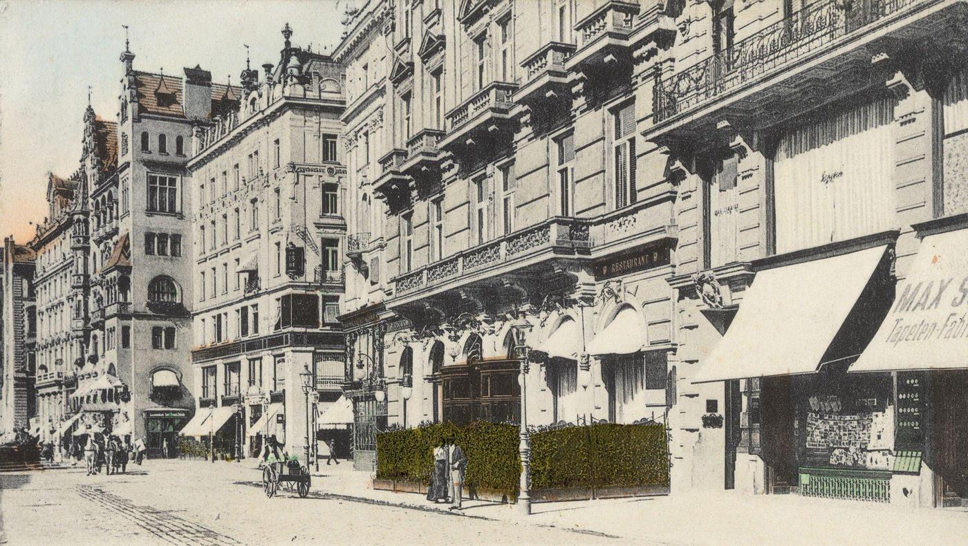 Hotel Meissl und Schaden, next to Hotel Krantz, Neuer Markt, Inner City, Vienna, Austria, 1905